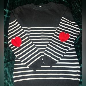 Cute women’s elbow patch sweater